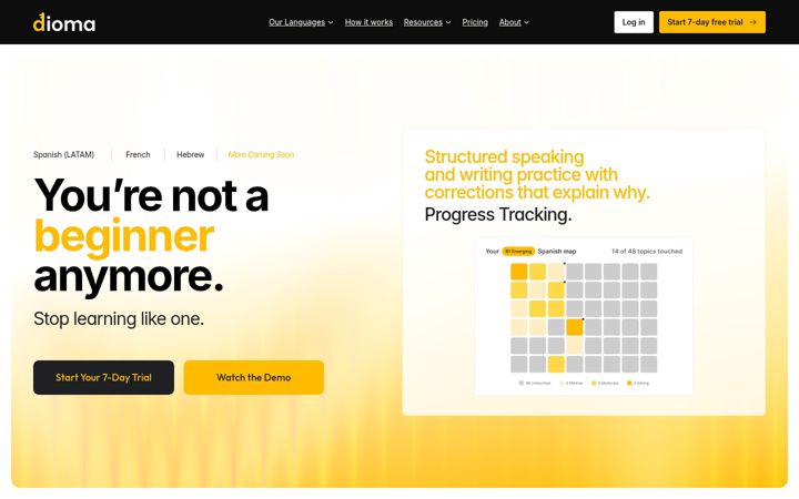 Screenshot of dioma.com