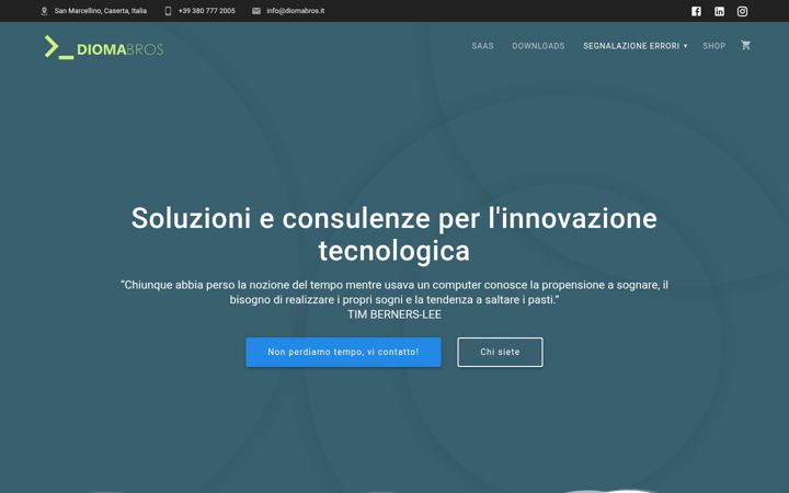 Screenshot of diomabros.it