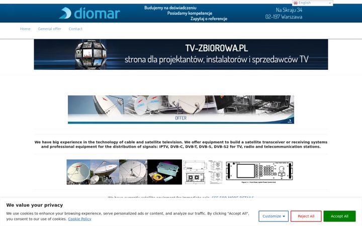 Snimka zaslona za diomar.pl
