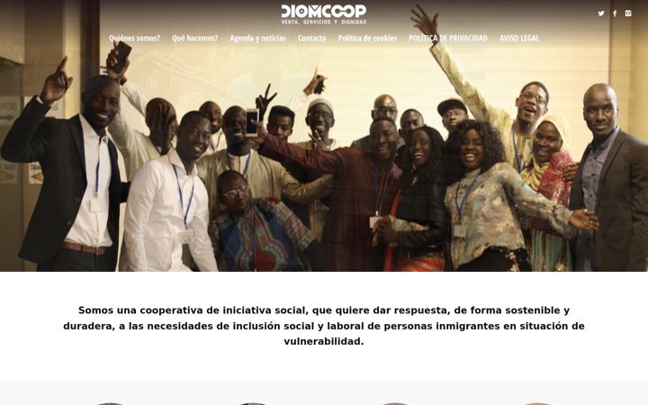 Screenshot of diomcoop.org