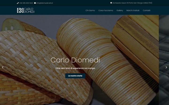 Screenshot van diomedicarlo.it
