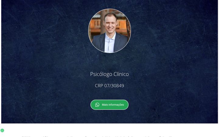 Captura de ecrã de dionatanpsicologo.com.br
