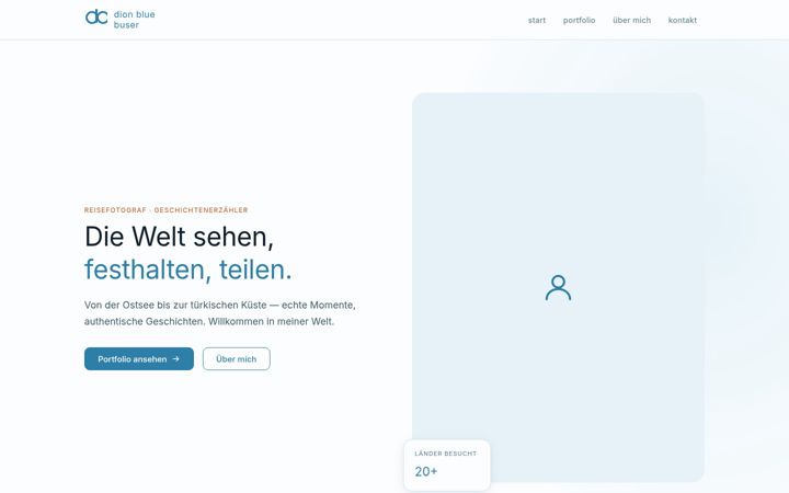 Screenshot of dionblue.com