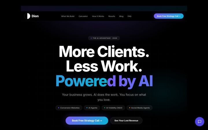 Screenshot of diondigitalagency.com