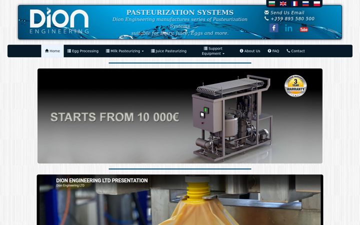 Screenshot di dionengineering.eu