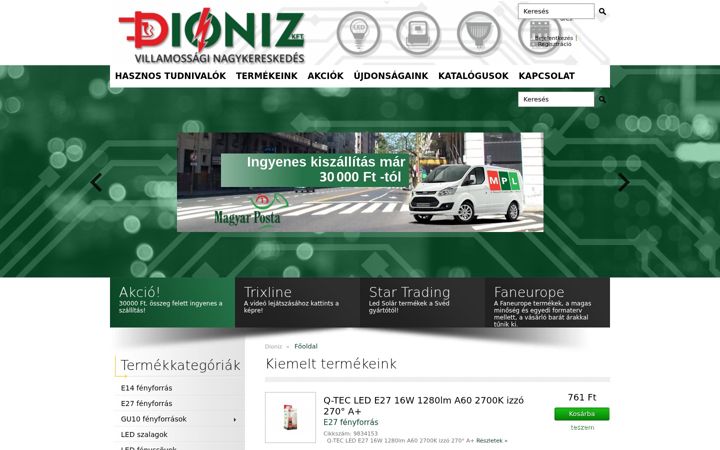 Screenshot of dioniz.hu