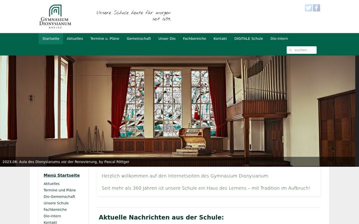 Screenshot of dionysianum.de