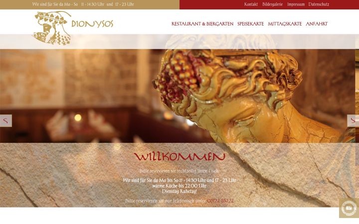 Screenshot of dionysos-erding.de