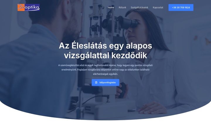 Screenshot of dioptika.hu