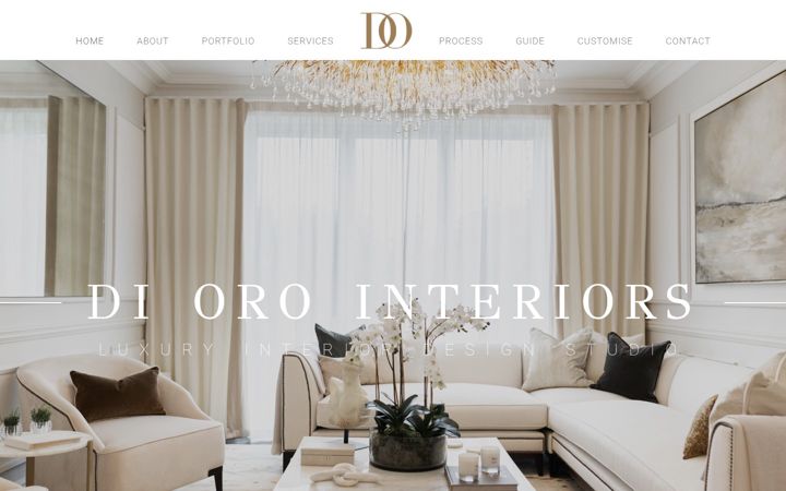 Екранна снимка на diorointeriors.co.uk