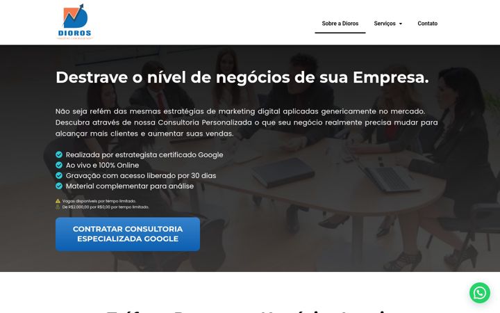Captura de ecrã de dioros.com.br