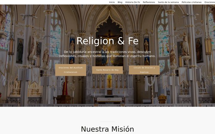 Screenshot of diostesalvemaria.com