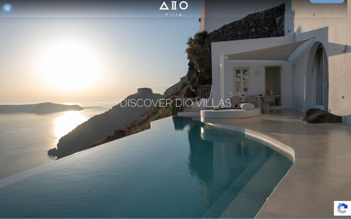 Screenshot of diovillas.com