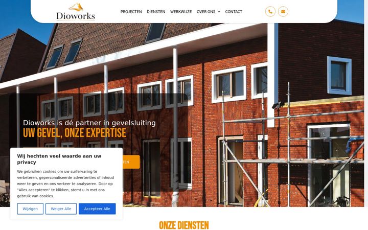 Zrzut ekranu dioworks.nl
