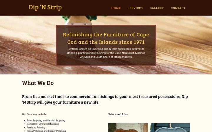 Screenshot of dip-n-strip.com