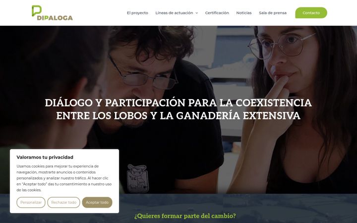 Ekraanipilt saidist dipaloga.com.es
