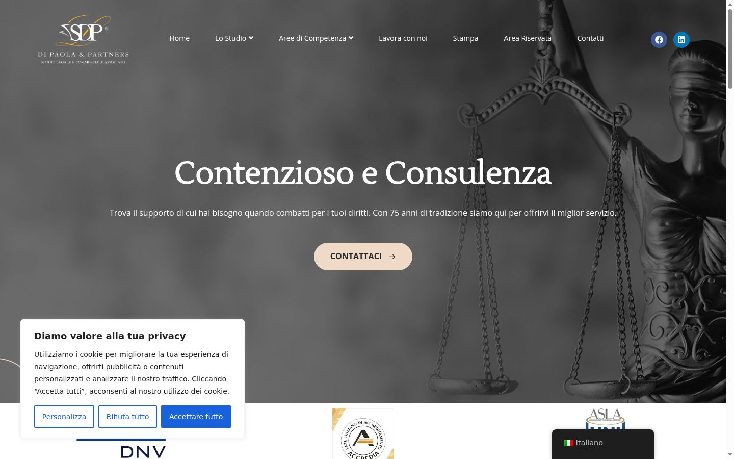 Capture d'écran de la bannière de consentement affichée avant toute interaction