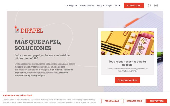 Screenshot of dipapel.com