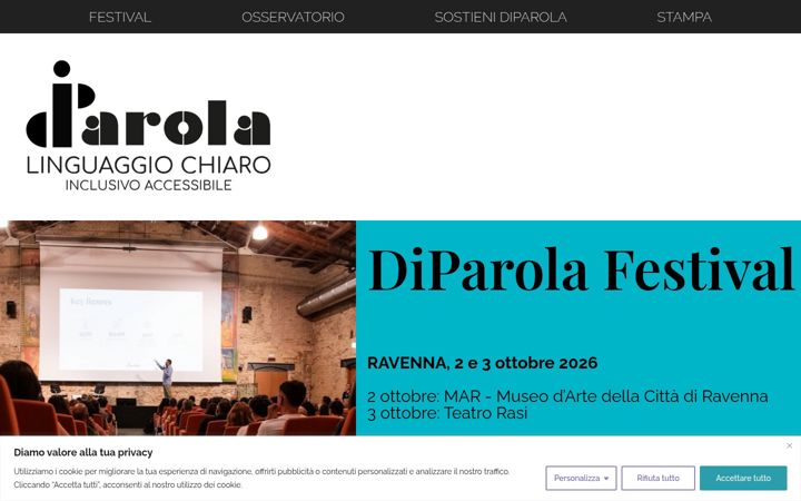 Screenshot of diparolafest.it
