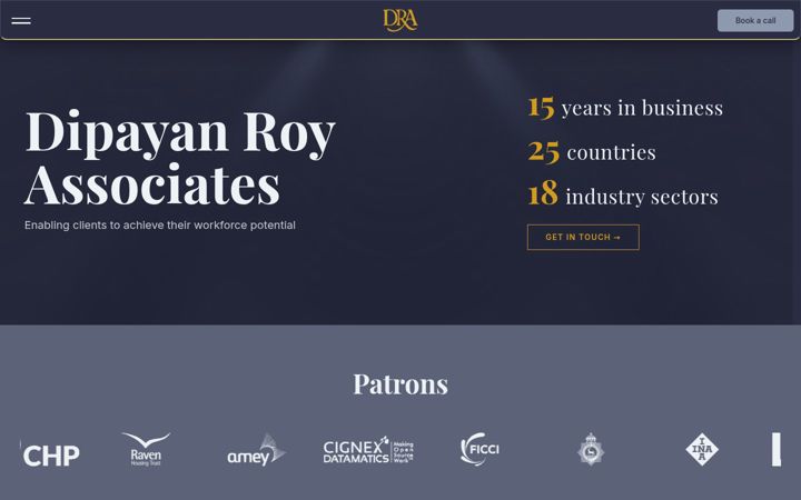 Екранна снимка на dipayanroyassociates.co.uk