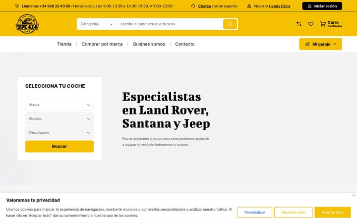Ekraanipilt saidist dipe4x4.es