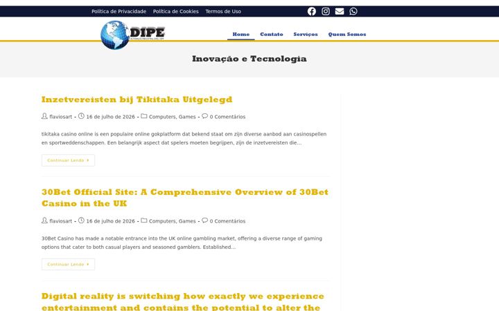 Captura de ecrã de dipeautomacao.com.br