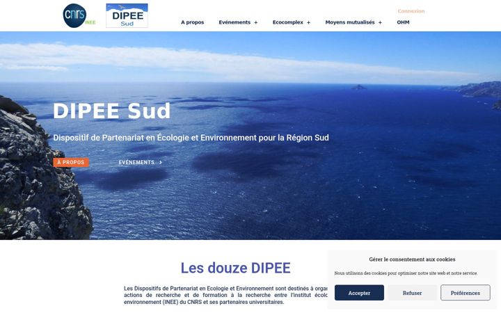Captura de pantalla de dipee-sud.cnrs.fr