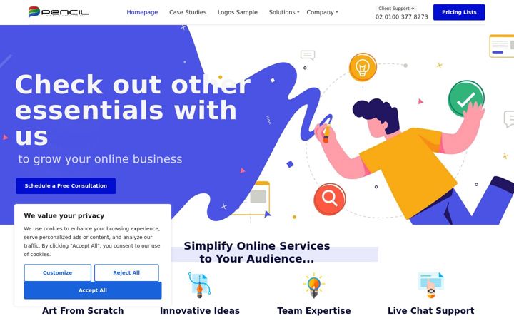 Screenshot of dipencil.com