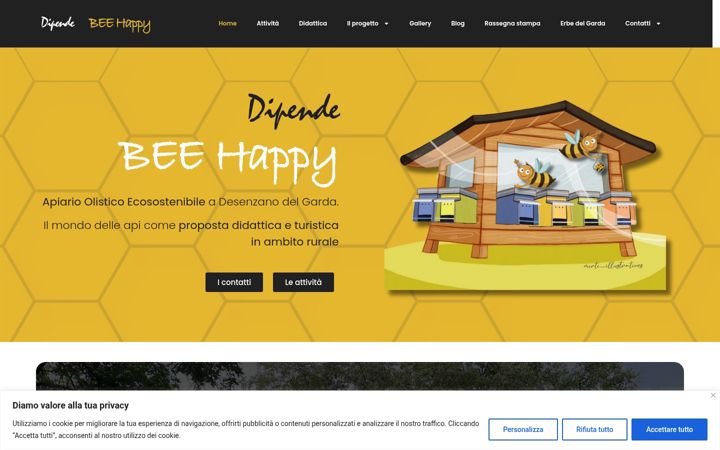 Screenshot of dipendebeehappy.it