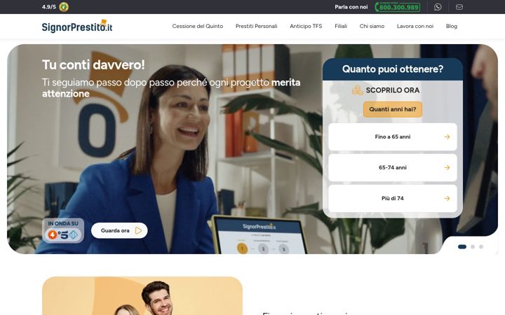 Screenshot of dipendentistatali.it