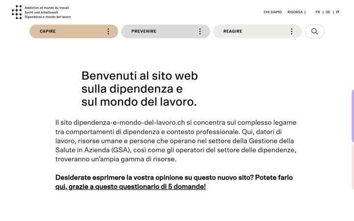 Screenshot of dipendenza-e-mondo-del-lavoro.ch