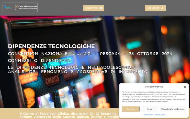 Screenshot of dipendenzetecnologiche.org