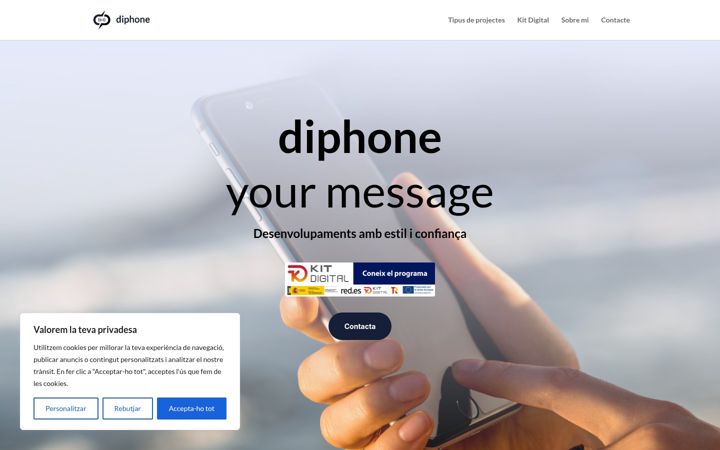 Екранна снимка на diphone.net
