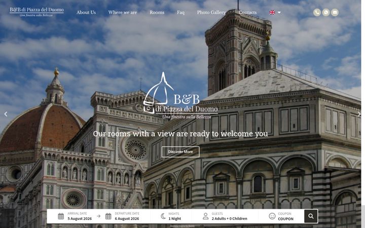 Screenshot of dipiazzaduomo.com