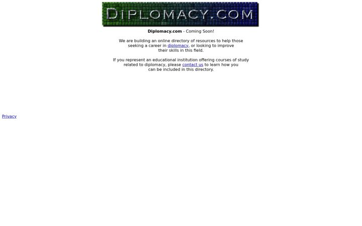 Screenshot of diplomacy.com