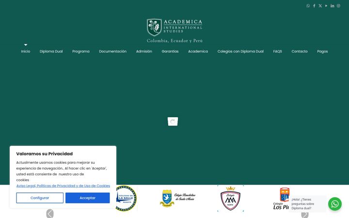 Screenshot of diplomadual.org