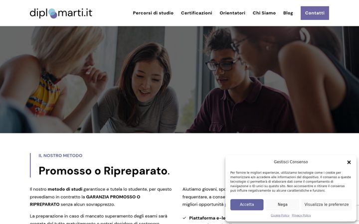 Screenshot von diplomarti.it