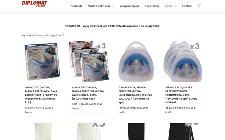 Snimka zaslona za diplomat.com.pl