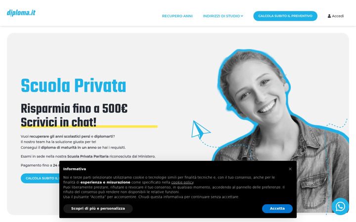 Screenshot von diplomatiora.it