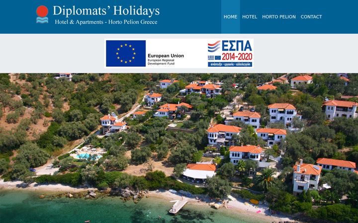 Screenshot of diplomatsholidays.com