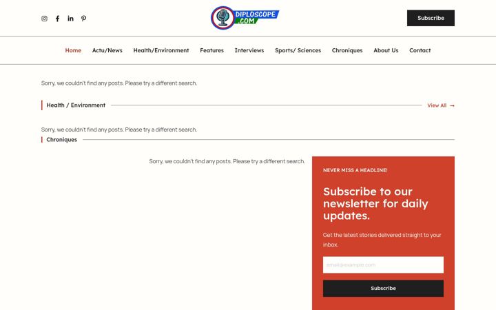 Screenshot of diploscope.com