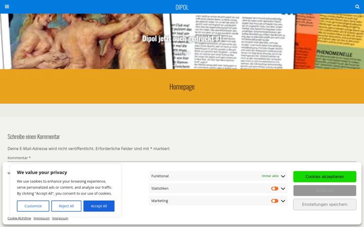 Screenshot of dipol-blog.ch