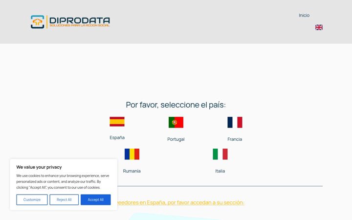 Screenshot of diprodata.com