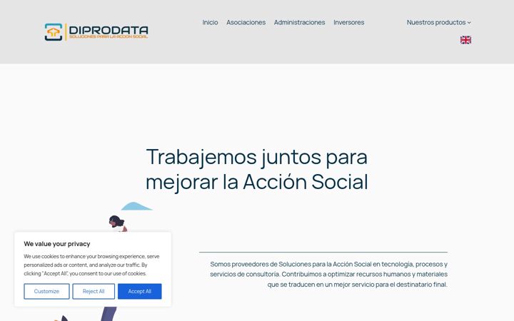 Ekraanipilt saidist diprodata.es