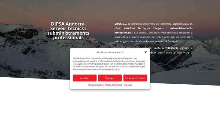 Екранна снимка на dipsa.net