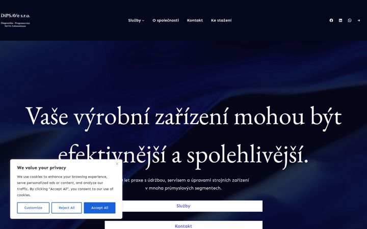 Screenshot ta' dipsave.cz