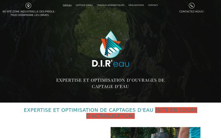 Captura de pantalla de dir-eau.fr