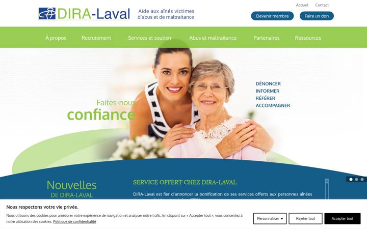 Screenshot του dira-laval.ca