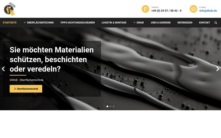 Screenshot of dirab.de