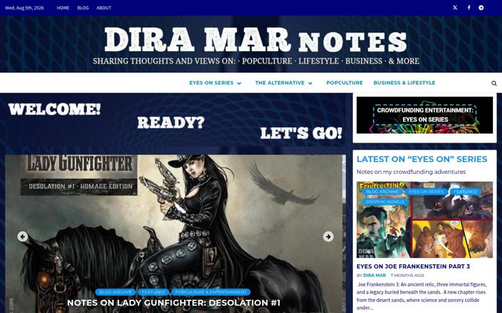 Screenshot of diramarnotes.com